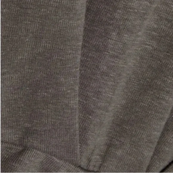 IRO] Olive green Garah ruched Stretch Linen jersey Puff pad sleeve Mini Dress